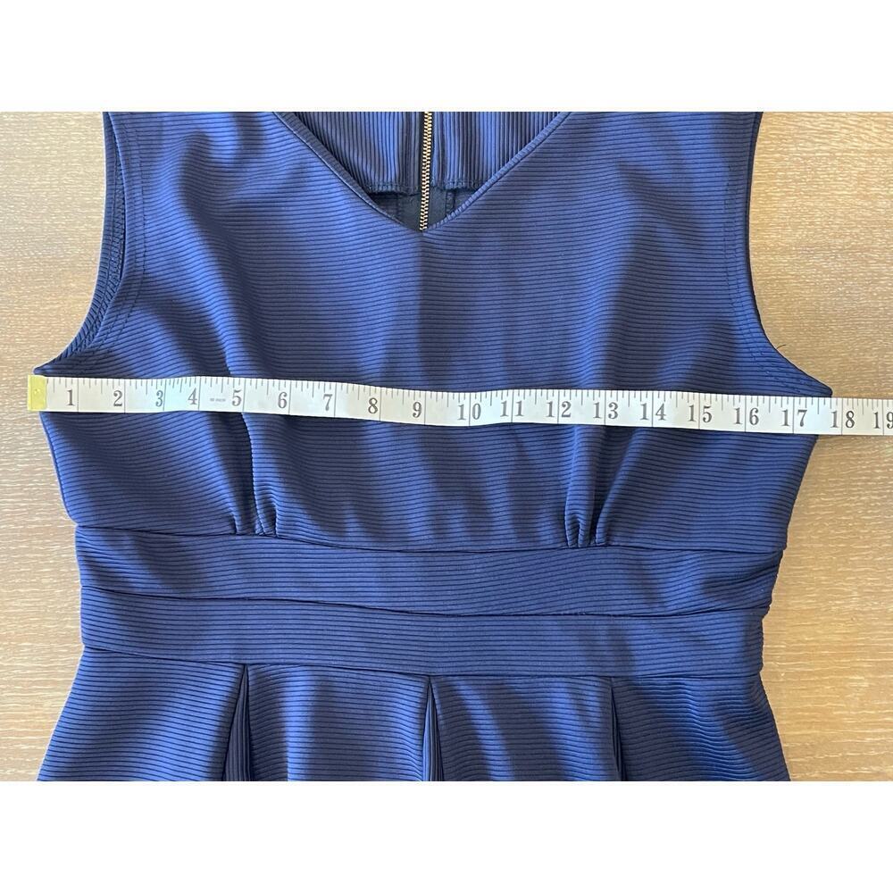 CLOSET Navy Ribbed A Line Dress Women's size 16 - Picture 7 of 9